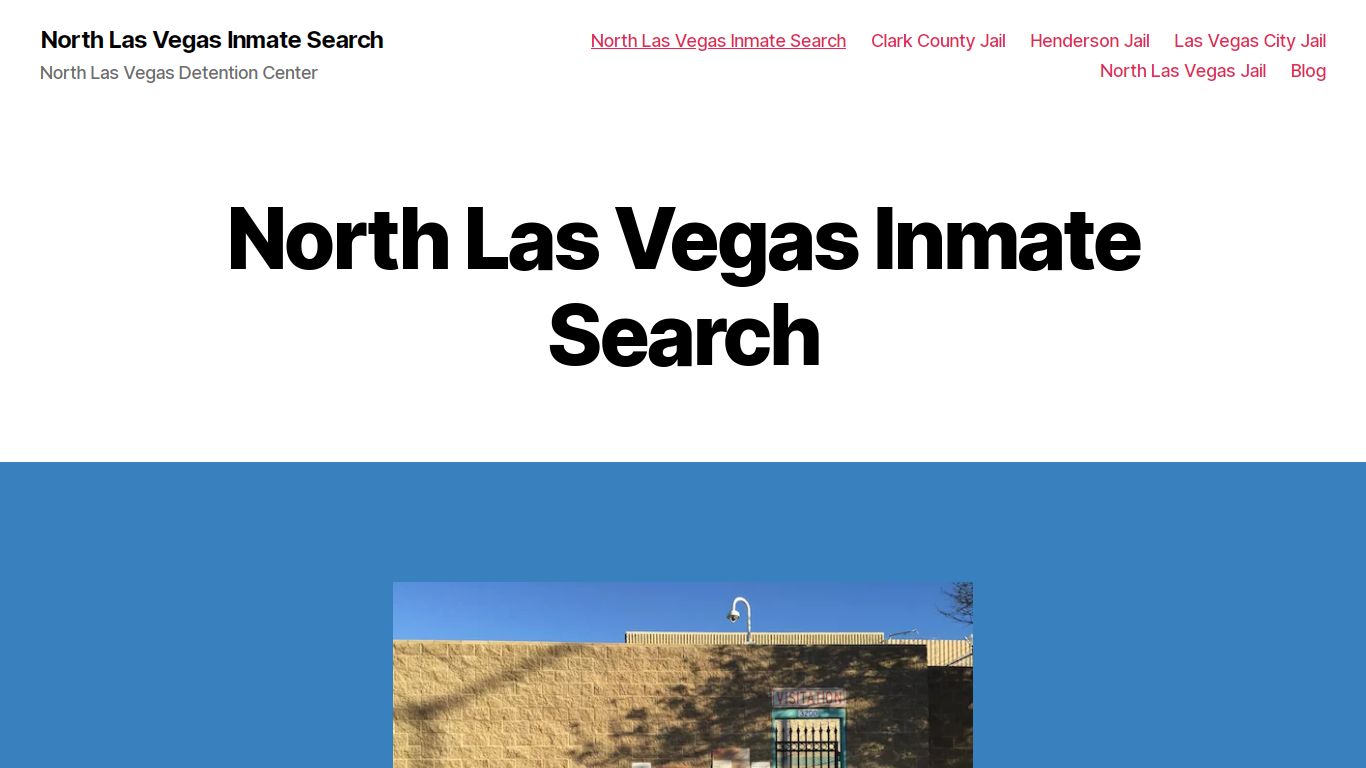 North Las Vegas Inmate Search – North Las Vegas Detention Center